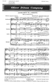 Adoramus Te Christe SATB choral sheet music cover